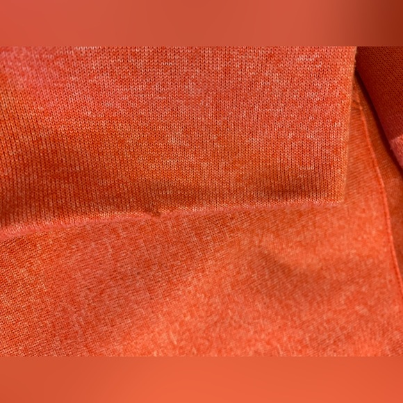 Adidas Ultimate Hoodie l Salmon/Red Horizontally Striped Sweatshirt l Size: XL - Picture 10 of 11